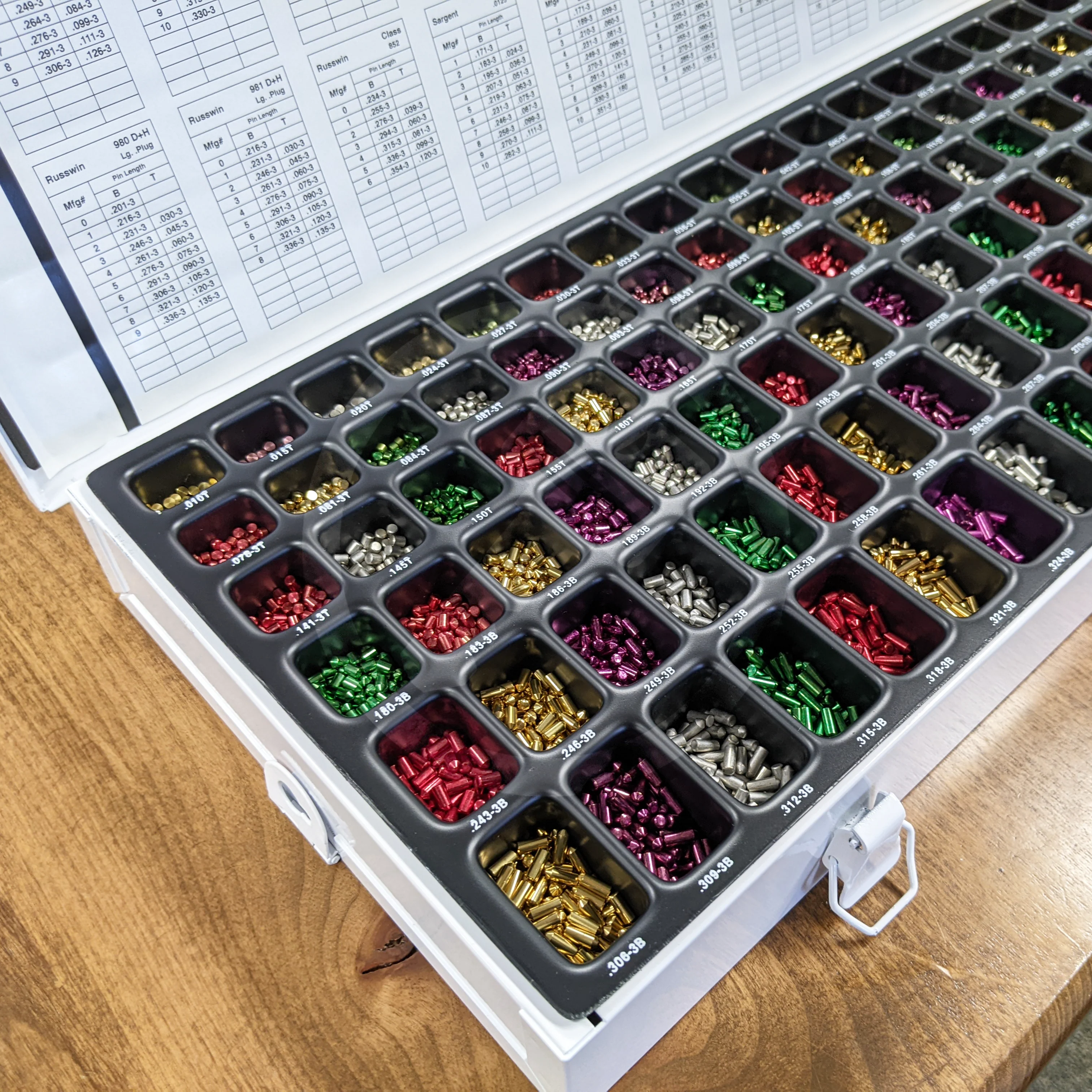 003 Universal Pinning Kit, Metal Box, Color-Coded Pins | Made in USA - Image 5