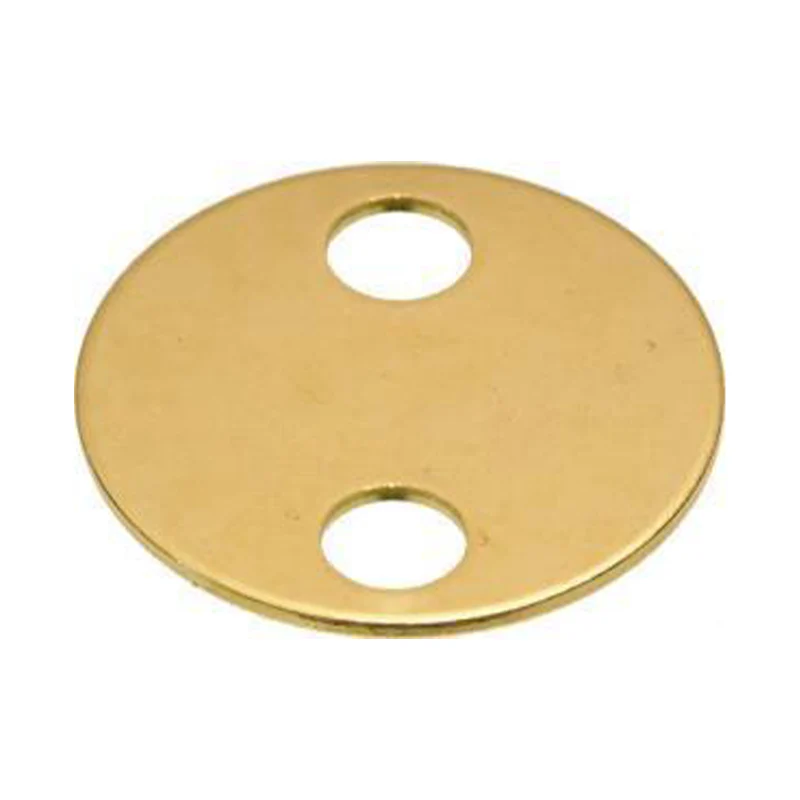 1 1/4" Brass Key Tag ( 2 Holes ) 100/Box