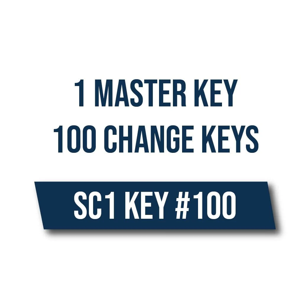 1 Master Key 100 Change Keys On A SC1 Key #100