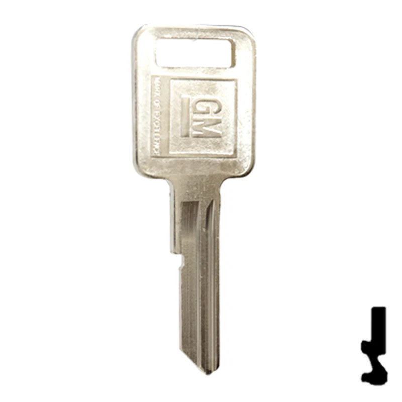 Uncut OEM Key Blank | GM | B50, P1098C - Image 2