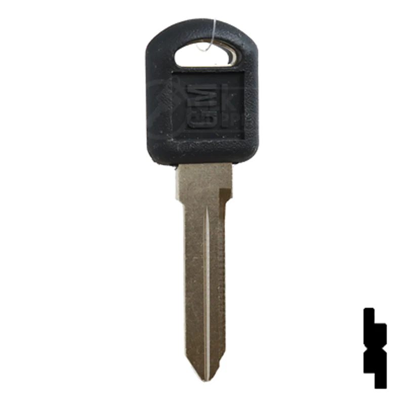 Uncut OEM Plastic Head Key Blank | GM | B92-P, P1109 - Image 2