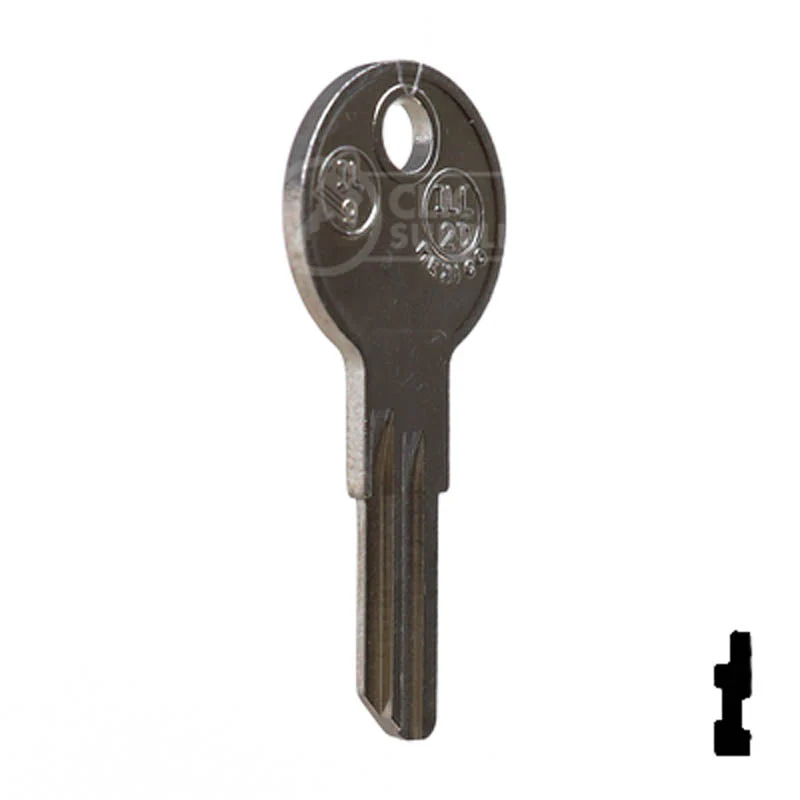Uncut Key Blank | Illinois | 1043B, IL9 - Image 16
