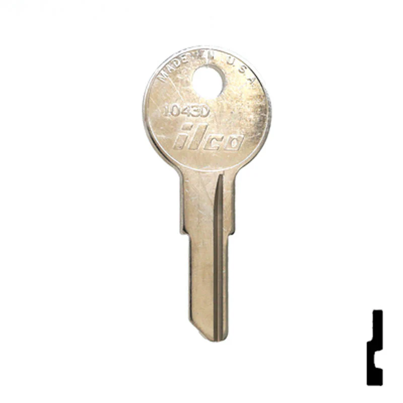 Uncut Key Blank | Illinois | 1043D, IL260 - Image 2
