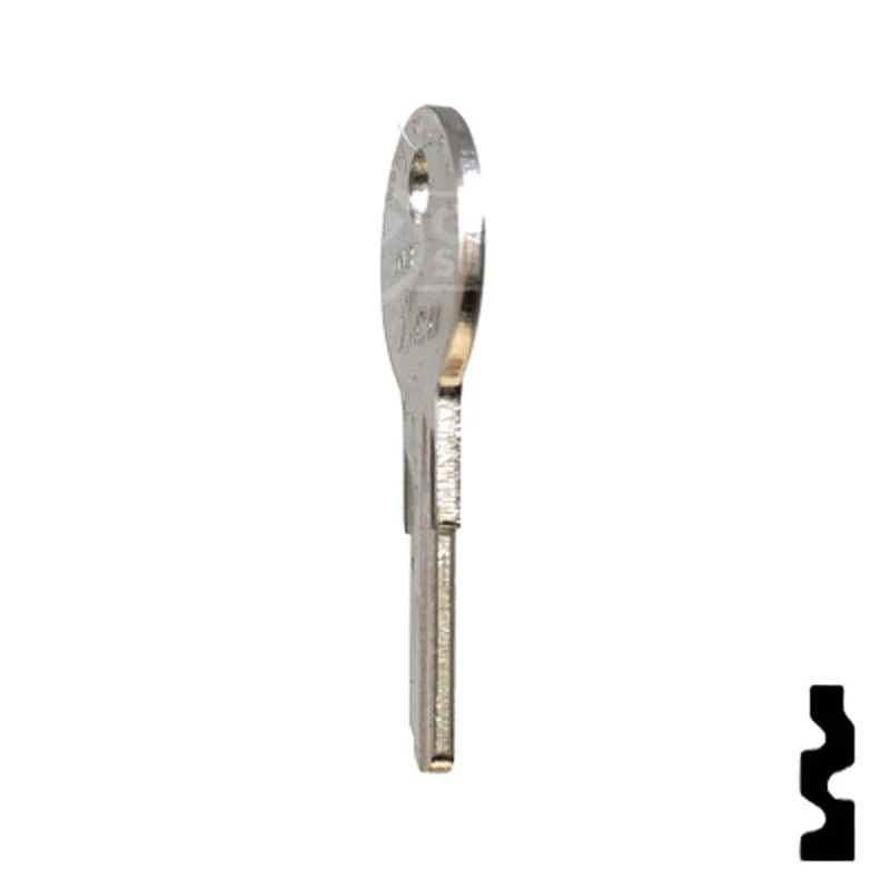 Uncut Key Blank | Illinois, Eberhard | 1043F - Image 20