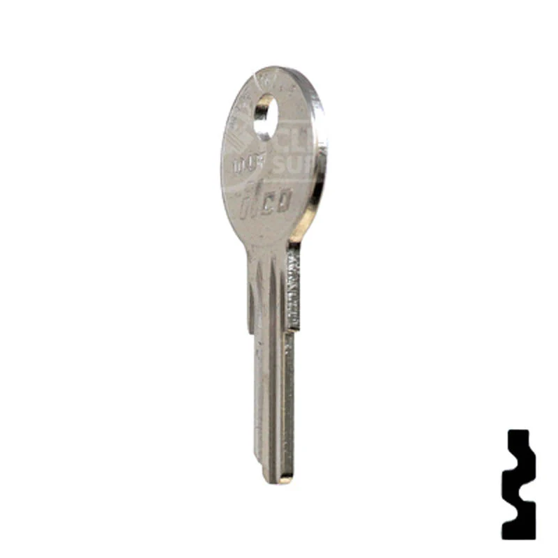 Uncut Key Blank | Illinois, Eberhard | 1043F - Image 21