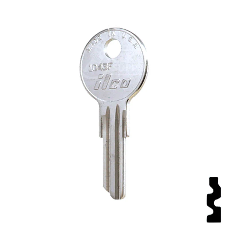 Uncut Key Blank | Illinois, Eberhard | 1043F - Image 23