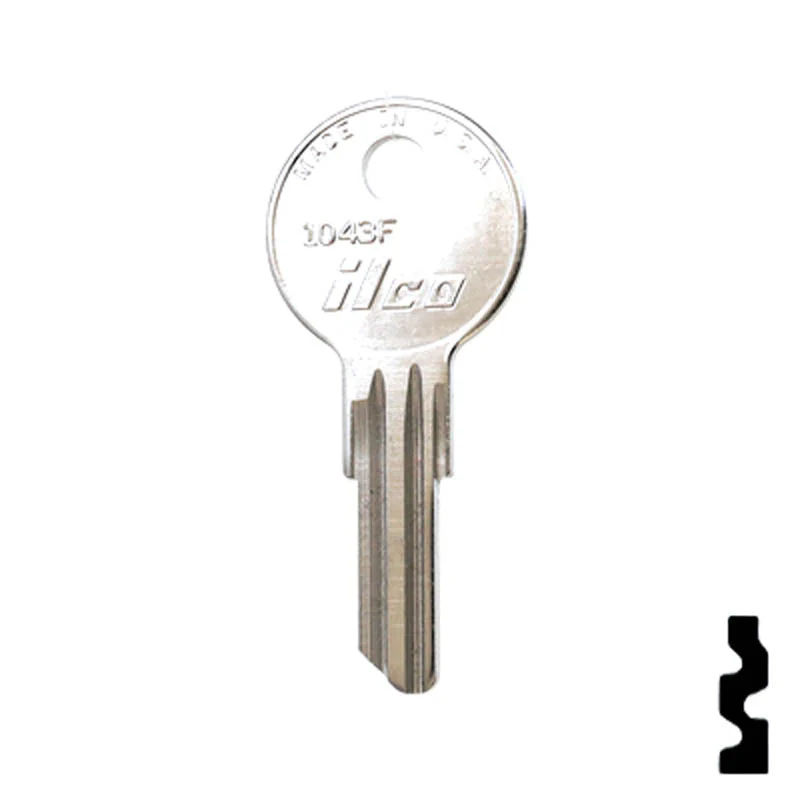 Uncut Key Blank | Illinois, Eberhard | 1043F - Image 24