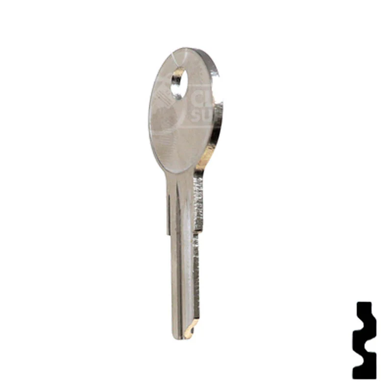 Uncut Key Blank | Illinois, Eberhard | 1043F - Image 9