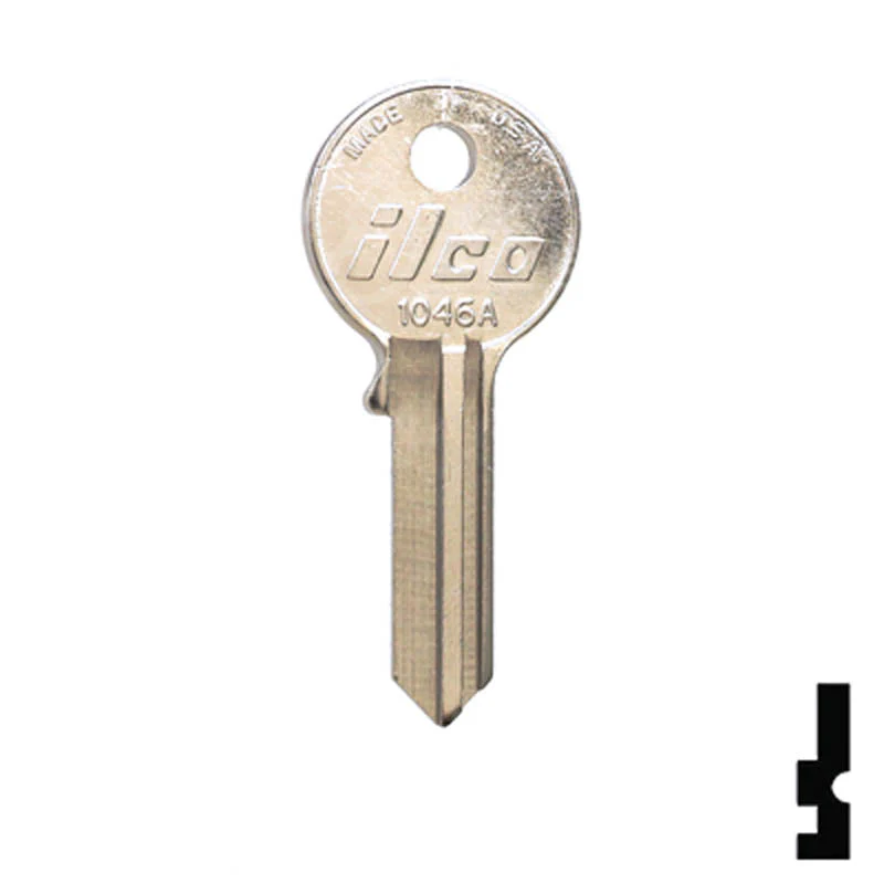 Uncut Key Blank | American, Master Padlock | 1046A - Image 2