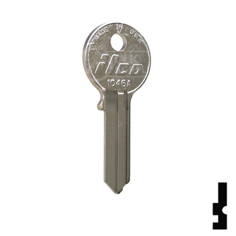 Uncut Key Blank | American, Master Padlock | 1046A - Image 3