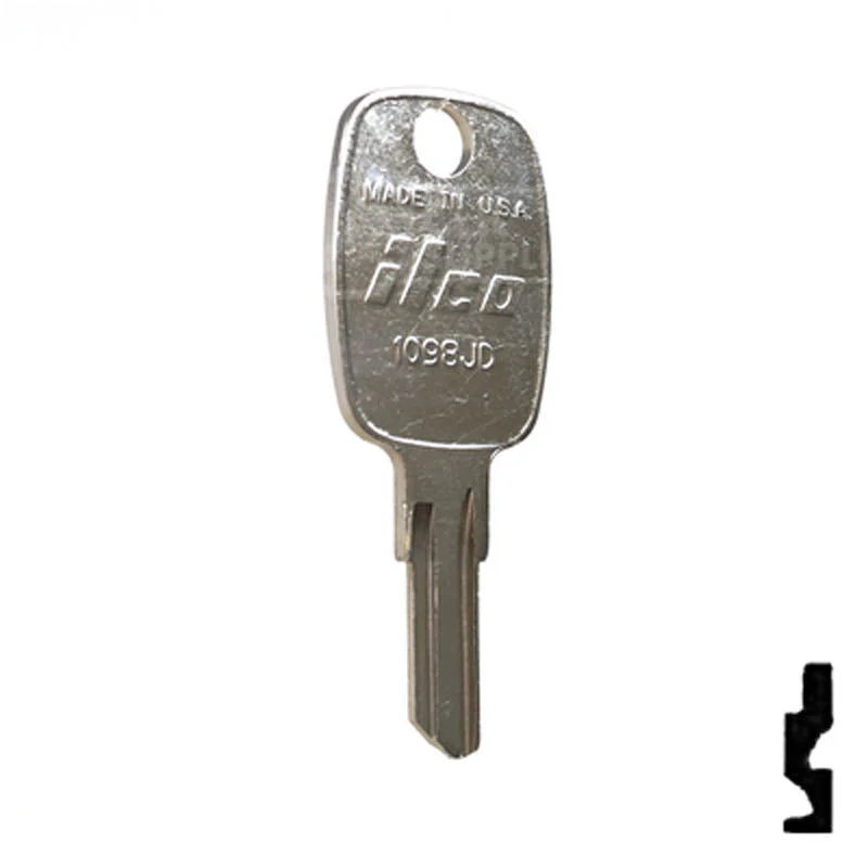 Uncut Key Blank | John Deere | 1098JD - Image 3
