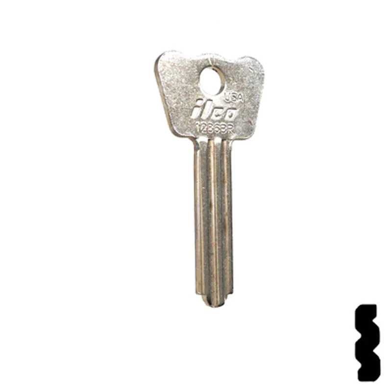 Uncut Key Blank | Master Padlock | 1286BR - Image 3