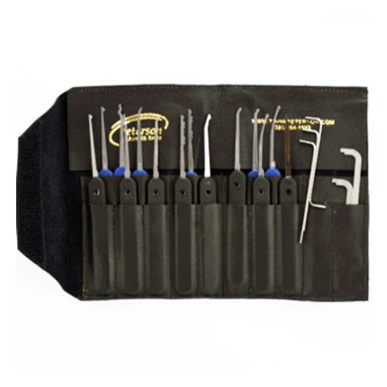 Professional 14 Piece Lock Pick Set Government Steel