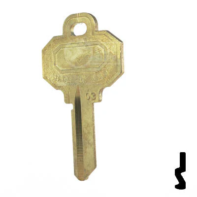 Uncut Key Blank | Baldwin | 1510, BW2 - Image 22