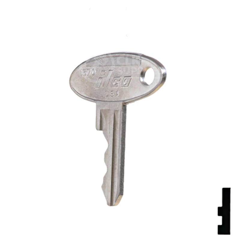 Uncut Key Blank | Ford Tractor | 1570 - Image 23