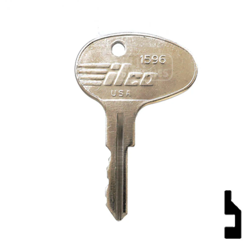 Precut Key Blank | Caterpillar, Mitsubishi | 1596