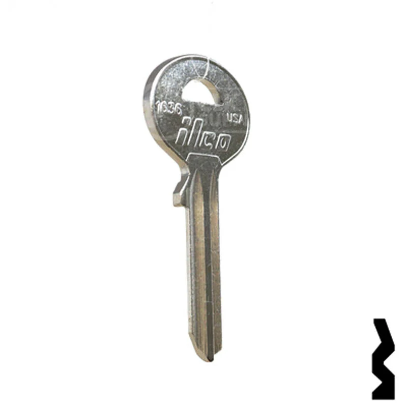 Uncut Key Blank | Sun Wilson Diplomat | 1636 - Image 5