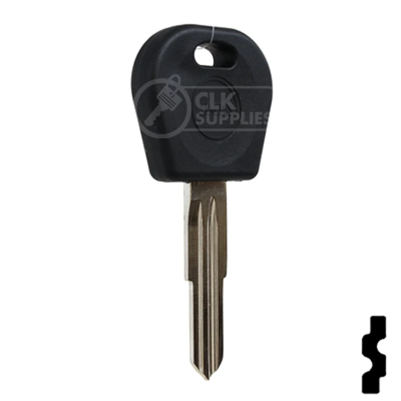 Uncut OEM Transponder Key Blank | Chevrolet Aveo, Pontiac G3 (DWO4RT6) 48 Chip - Image 4