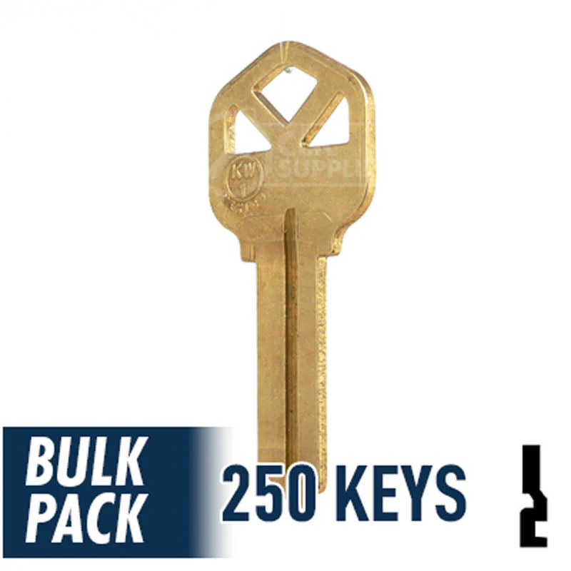 Uncut Key Blank | Kwikset | KW1 - 250 Pack - Image 23