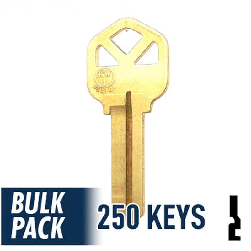 Uncut Key Blank | Kwikset | KW1 - 250 Pack - Image 24