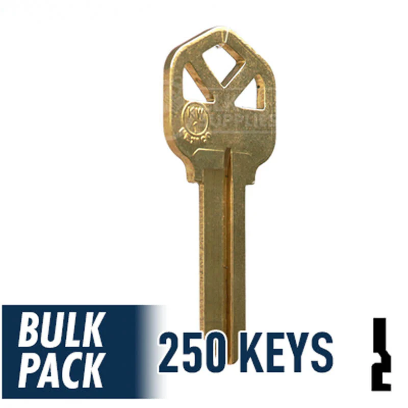 Uncut Key Blank | Kwikset | KW1 - 250 Pack - Image 4