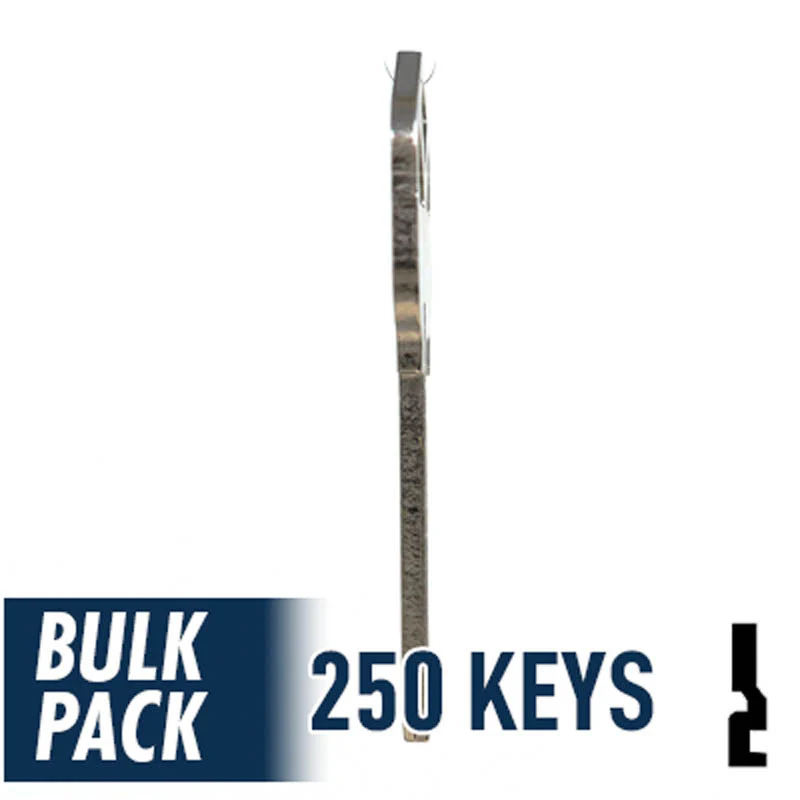 Uncut Key Blank | Kwikset | KW1 - 250 Pack (Nickel Plated) - Image 18