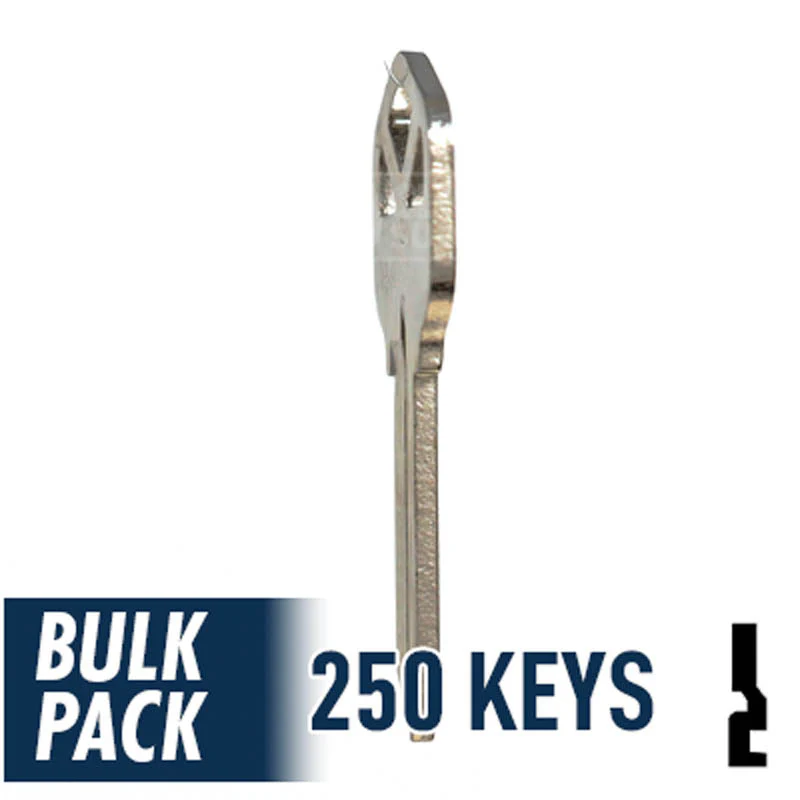 Uncut Key Blank | Kwikset | KW1 - 250 Pack (Nickel Plated) - Image 19