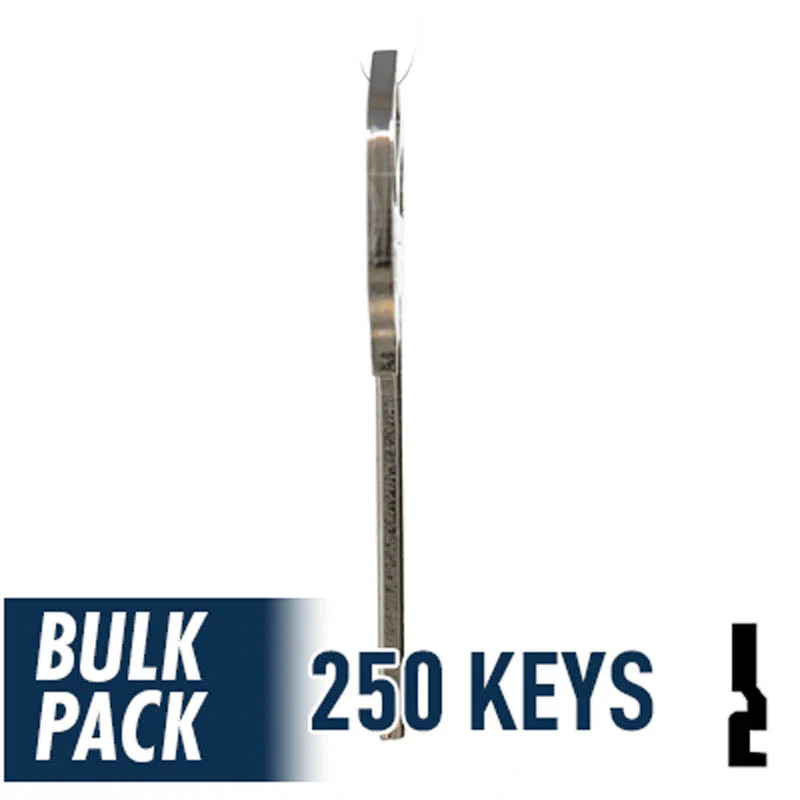Uncut Key Blank | Kwikset | KW1 - 250 Pack (Nickel Plated) - Image 6