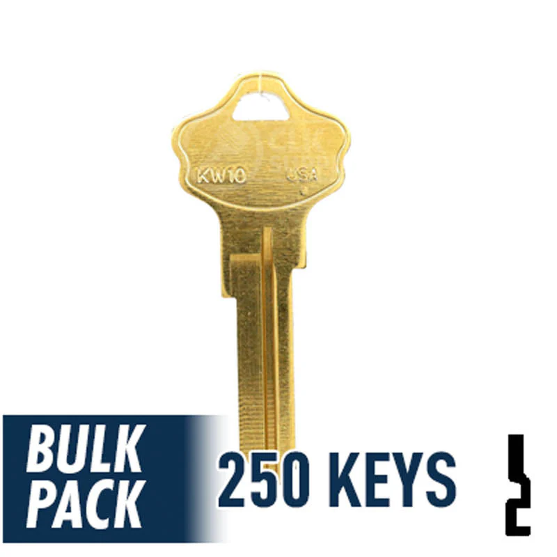 250 Pack KW10 Kwikset Key (Brass) - Image 2