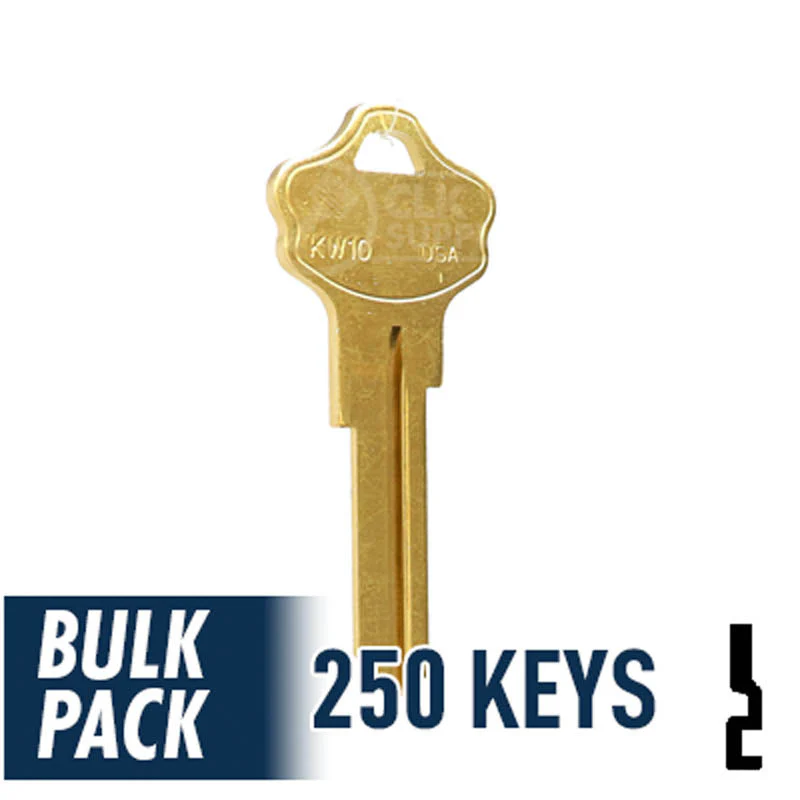 250 Pack KW10 Kwikset Key (Brass) - Image 4