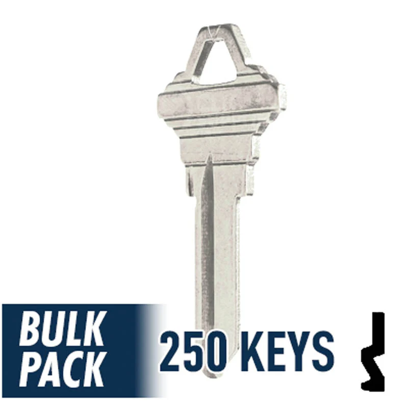 Uncut Key Blank | Schlage | SC1 - 250 Pack ( Nickel Plated ) - Image 10