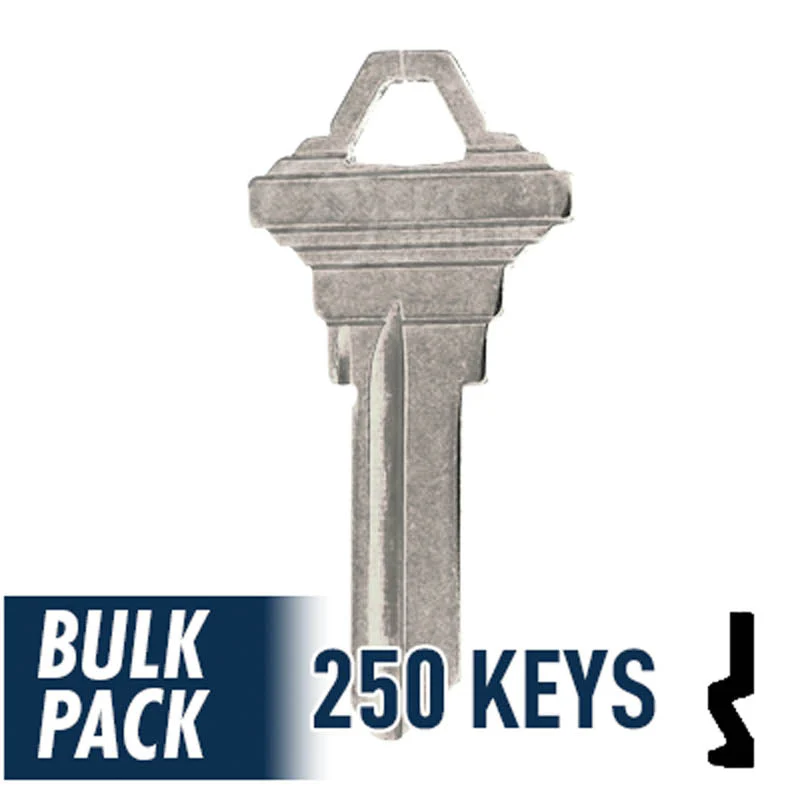 Uncut Key Blank | Schlage | SC1 - 250 Pack ( Nickel Plated ) - Image 12