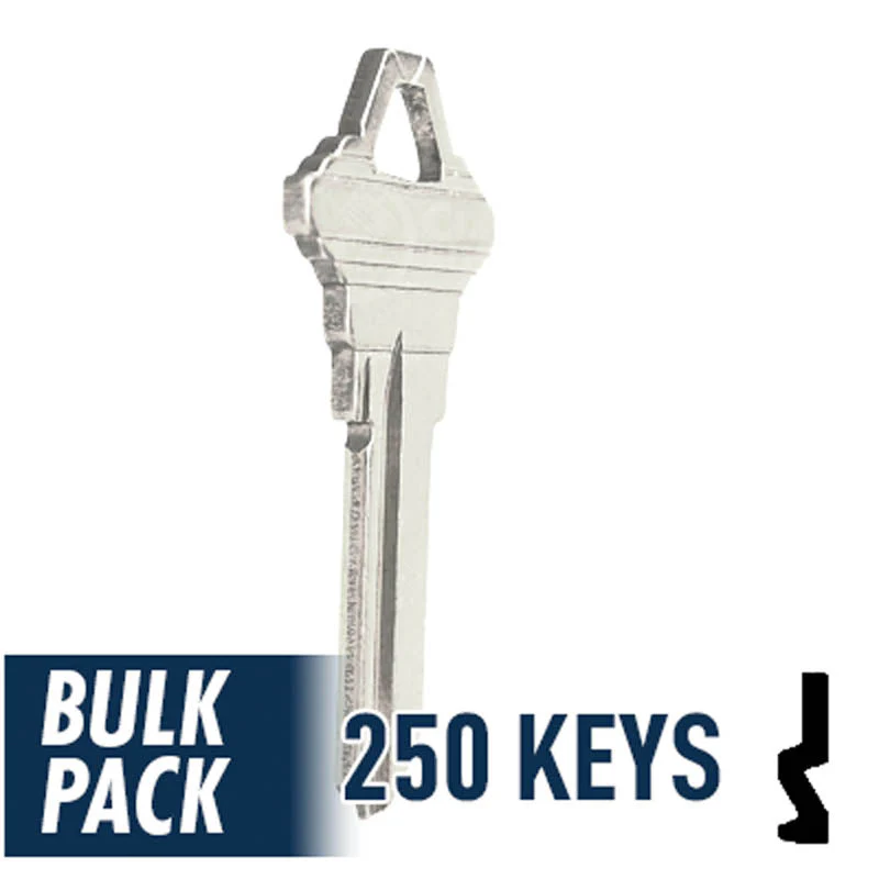 Uncut Key Blank | Schlage | SC1 - 250 Pack ( Nickel Plated ) - Image 17