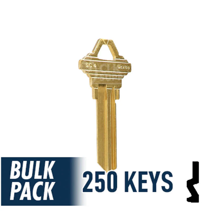 Uncut Key Blank | Schlage | SC4 - 250 Pack - Image 4