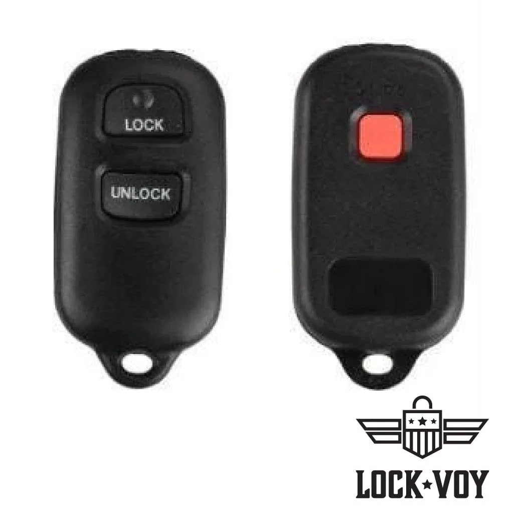 3 Button Toyota Remote Shell