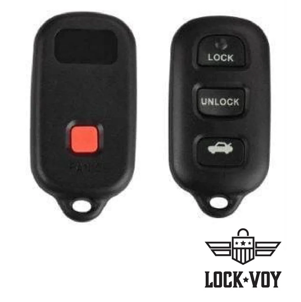 4 Button Toyota Remote Shell