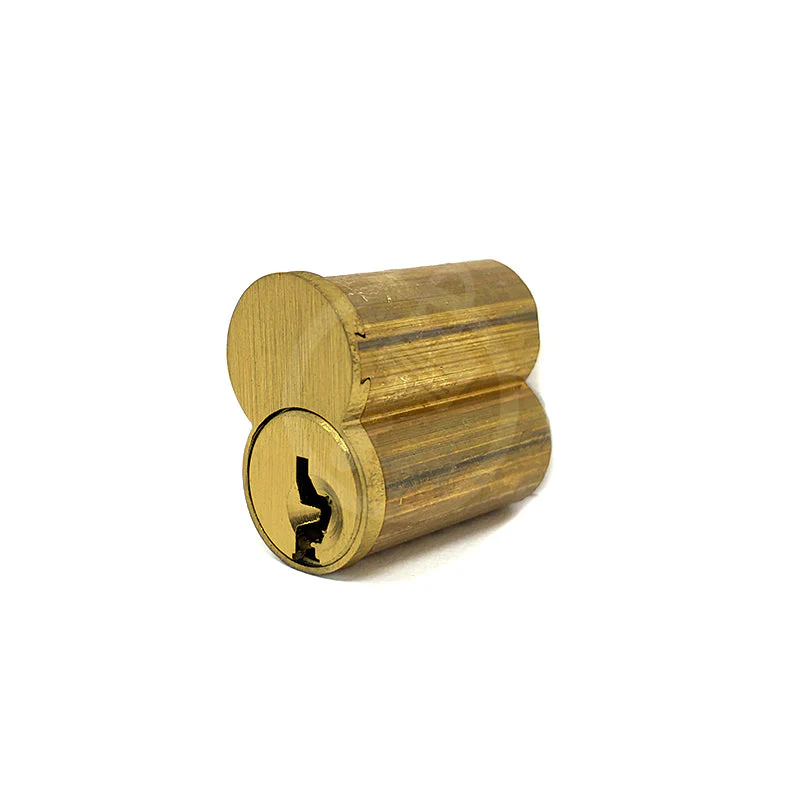 6 Pin IC Core "H" Keyway (Satin Brass)