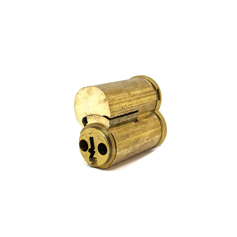 6 Pin IC Core "J" Keyway (Satin Brass) - Image 2
