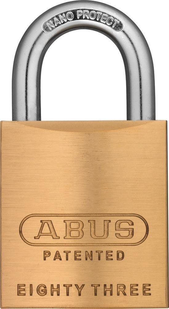 Abus 83/45 Rekeyable Padlock without Cylinder -Brass Body