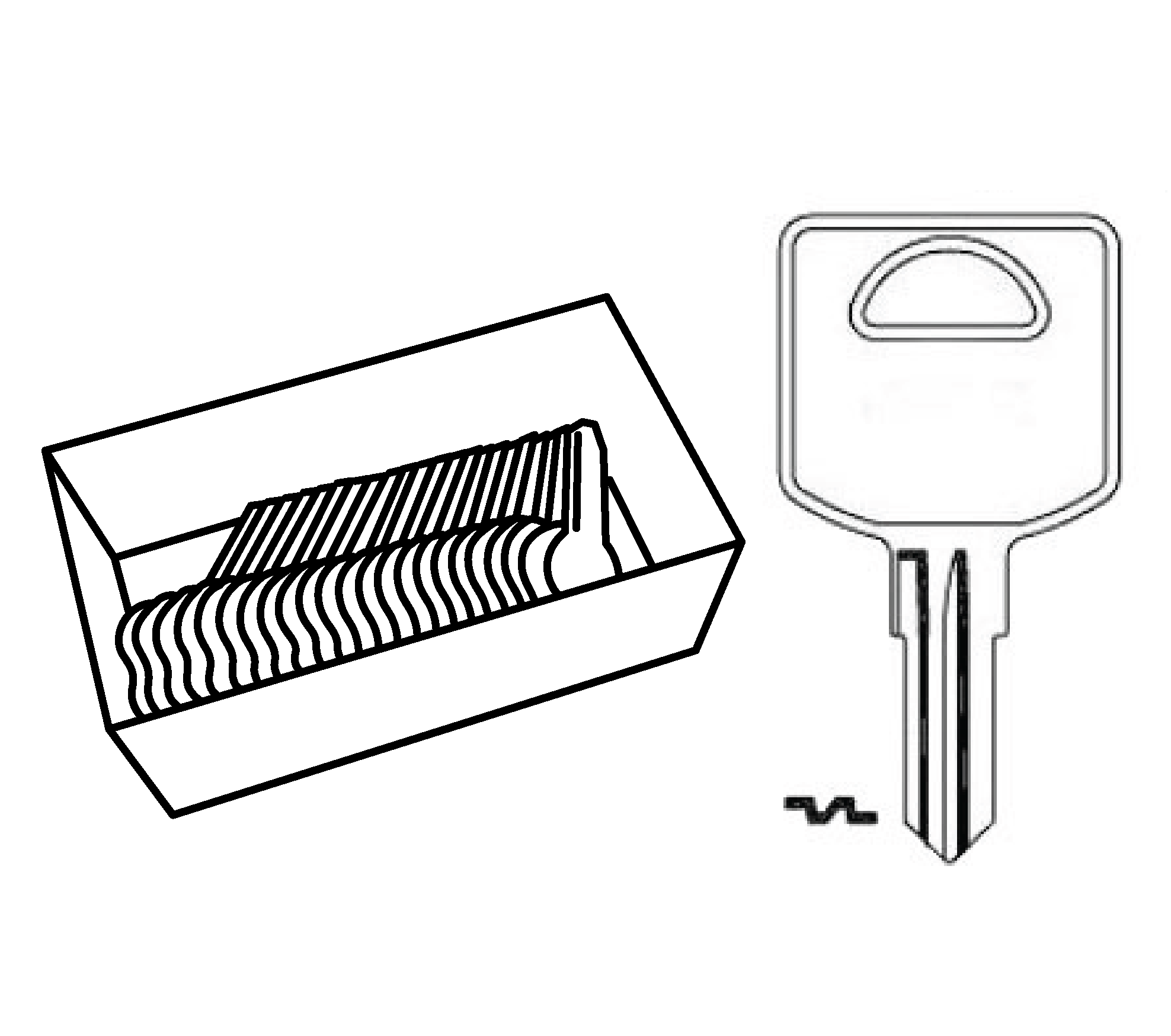 Aero Lock TO-106 FIC1 / 1617 Fastec Try-Out Keys