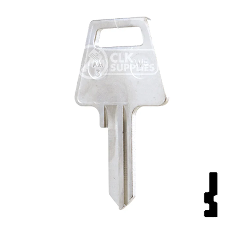 Uncut Key Blank | American Padlock | AME-1, AM3 - Image 11