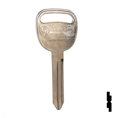 Uncut Key Blank | B102, P1113 | GM - Image 14