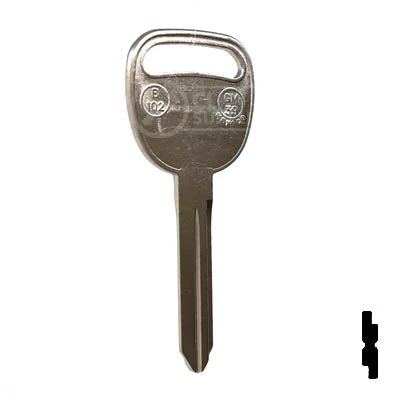 Uncut Key Blank | B102, P1113 | GM - Image 15