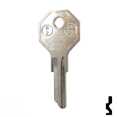 Uncut Key Blank | B2, H1098M | GM Key - Image 12