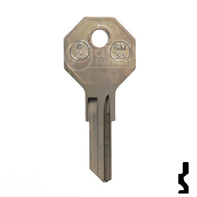 Uncut Key Blank | B2, H1098M | GM Key - Image 14