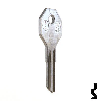 Uncut Key Blank | B2, H1098M | GM Key - Image 17