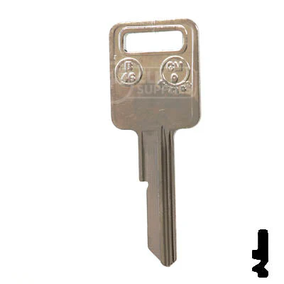 Uncut Key Blank | B46 "J", P1098J | GM Key - Image 11