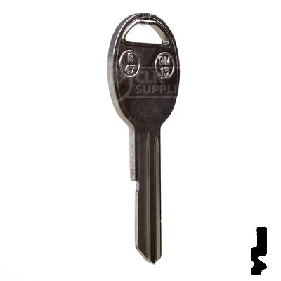Uncut Key Blank | B47 "K", S1098K | GM Key - Image 16
