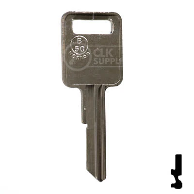 Uncut Key Blank | B50 "C", P1098C | GM Key - Image 2