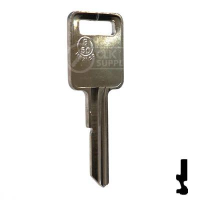 Uncut Key Blank | B50 "C", P1098C | GM Key - Image 3